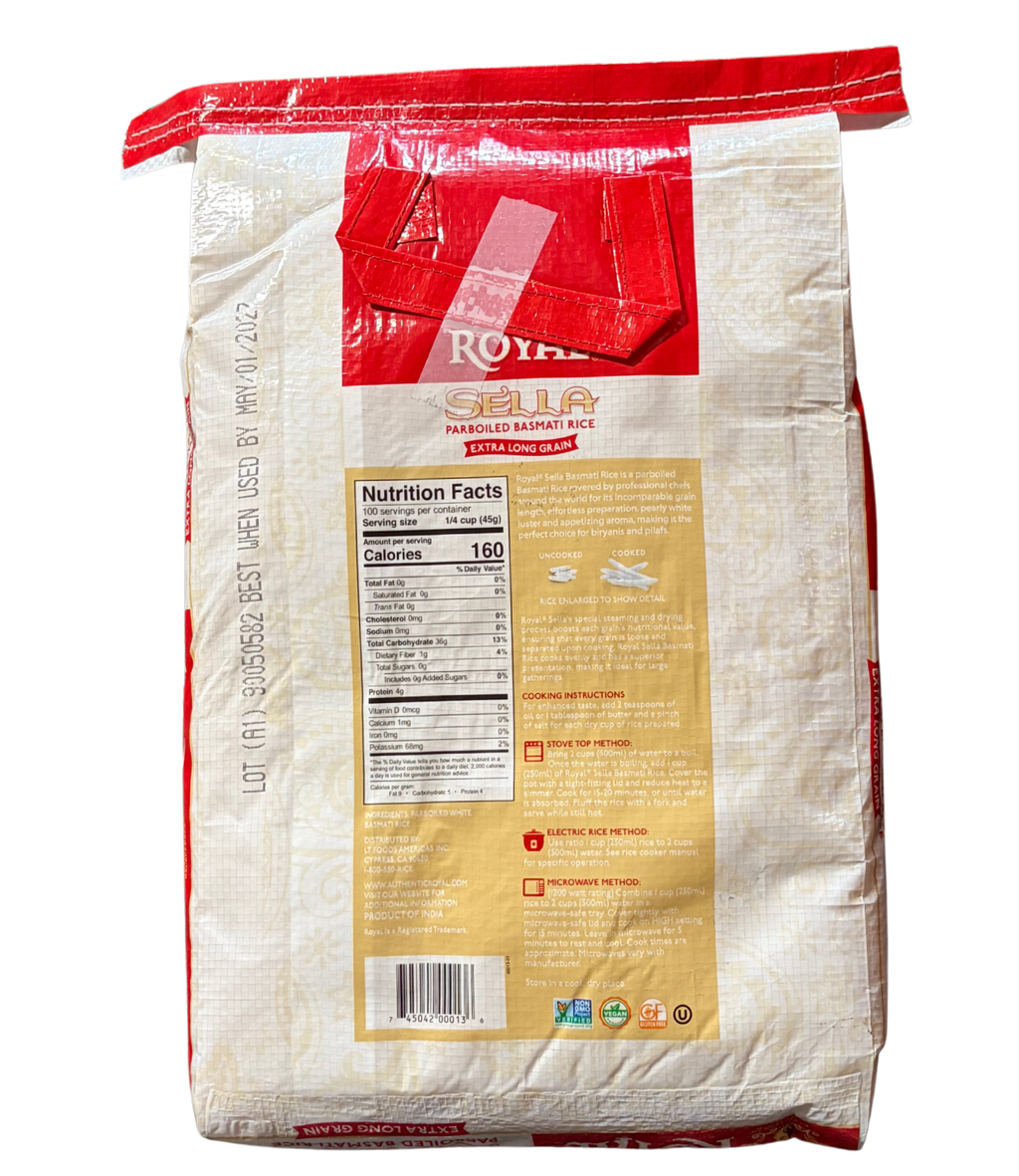 Royal Sella(white) Basmati Rice 10 lb
