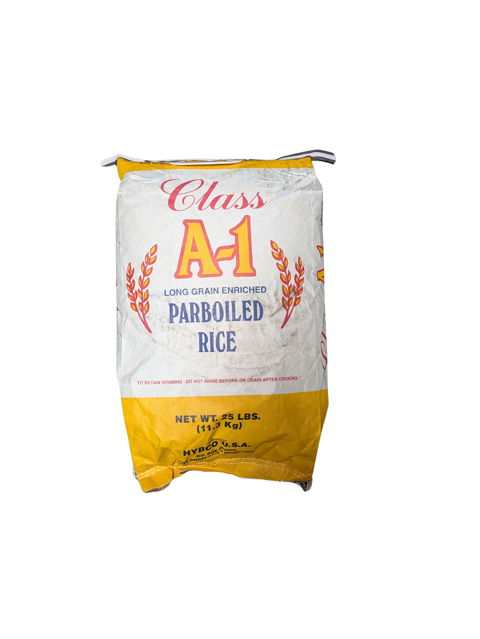 Class A-1 Parboiled Rice Long Grain 25lb