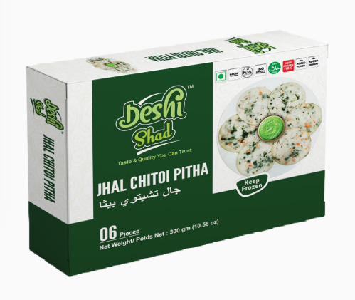 Deshi Shad Jhal Chitoi Pitha(300gmX6pcsX12pk)
