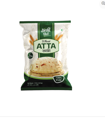 Deshi Shad wheat Atta (flour) (10lbX4pk)