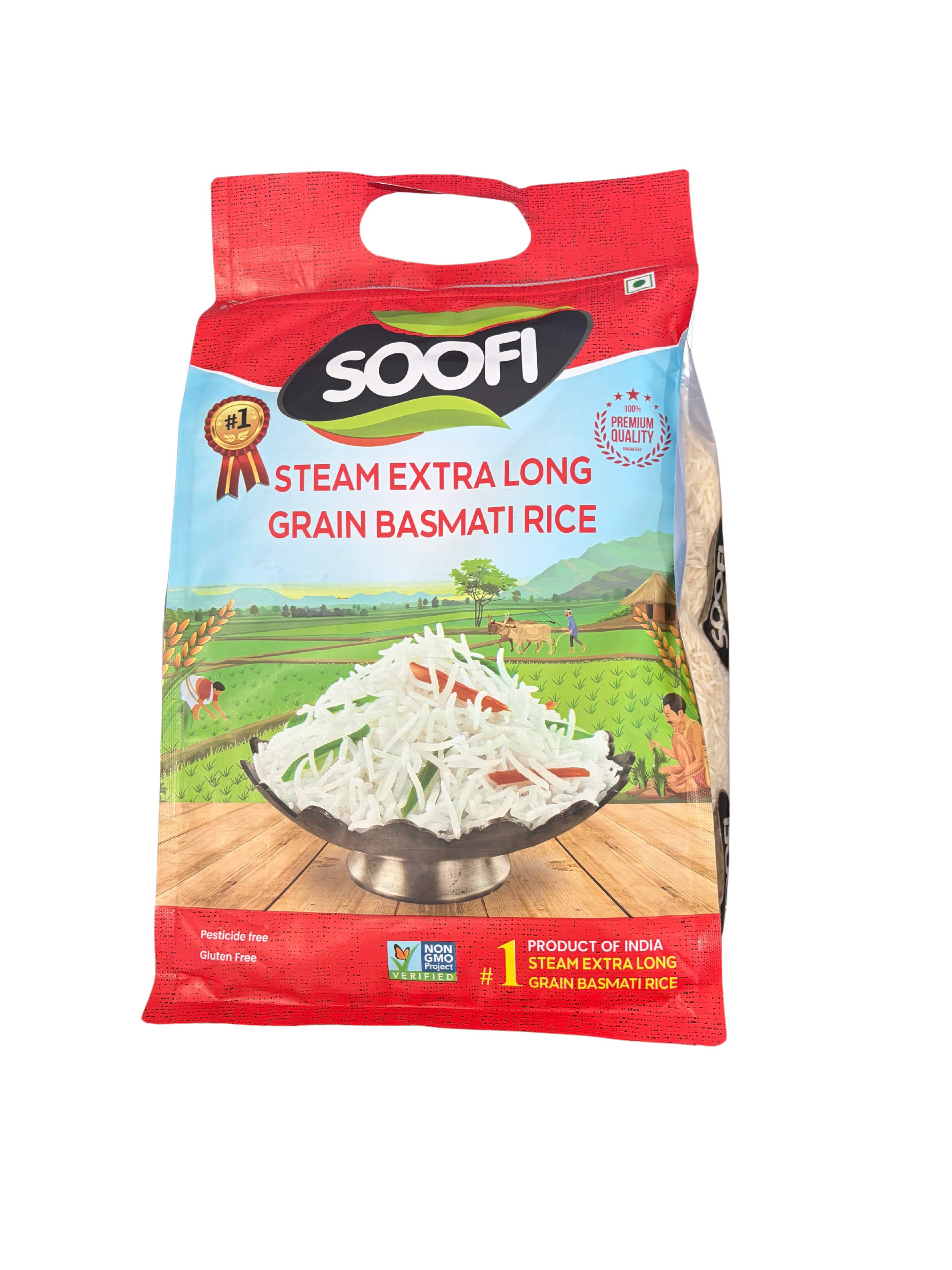 Soofi Steam Basmati Rice 4X10 lb