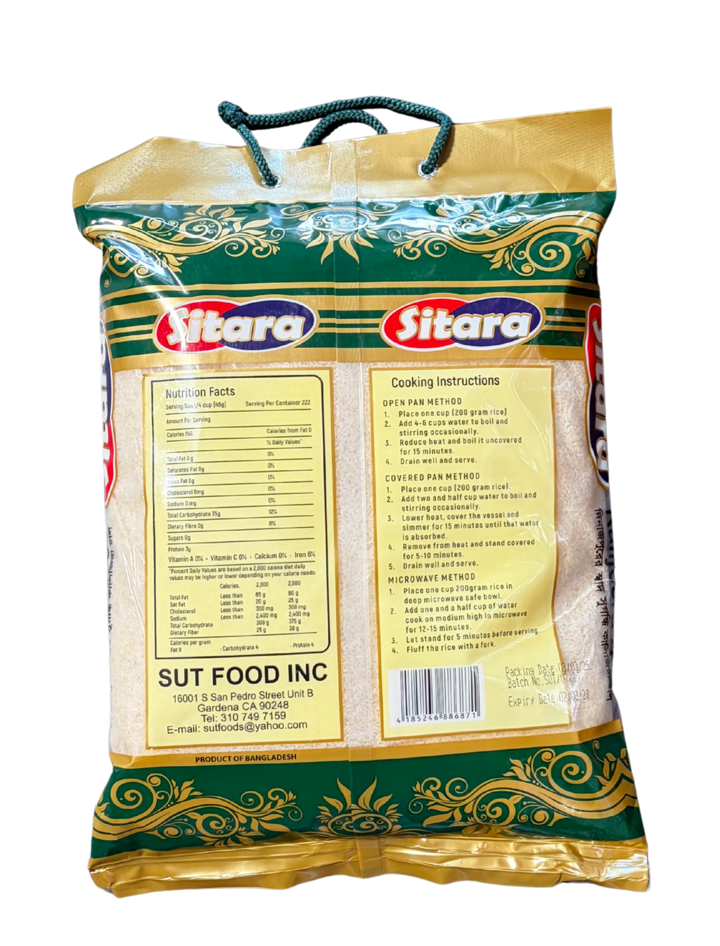 Sitara Kalijeera Rice 4X10 lb