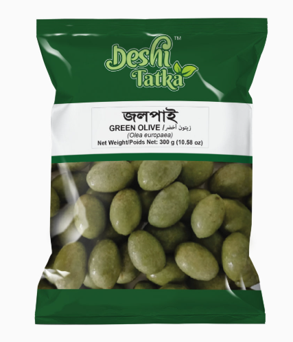 Deshi Tatka Green Olive(Jolpai)(300gmX32pk)