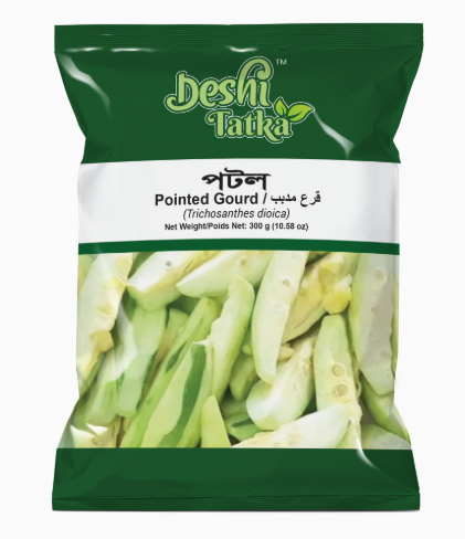 Deshi Tatka Pointed Gourd-Cut(Potol-Cut)(300gmX24pk)